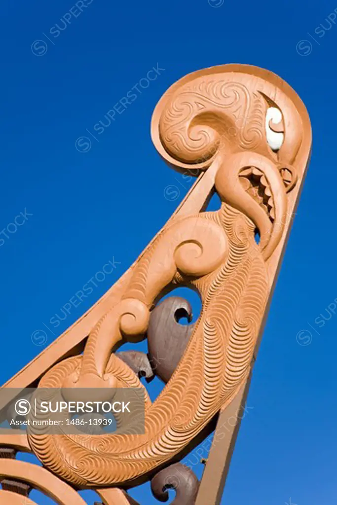 Te Tauihu Turanga Whakamana sculpture by Bill Baker, Central Business District, Gisborne, Eastland, North Island, New Zealand