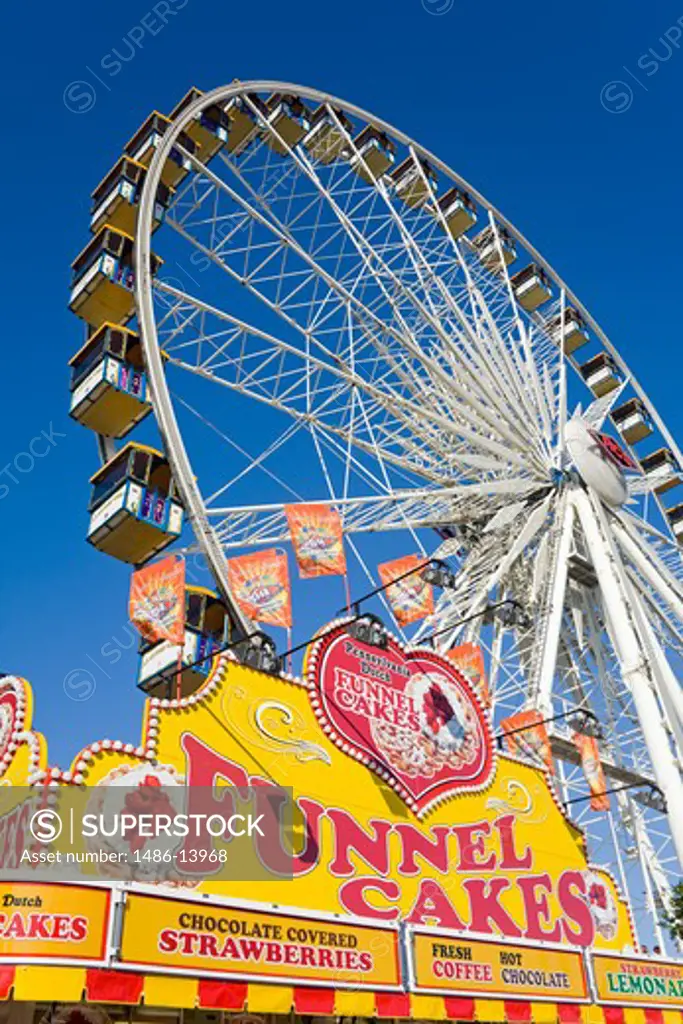 Ferris wheel in an amusement park, Orange County Fair, Costa Mesa, Orange County, California, USA