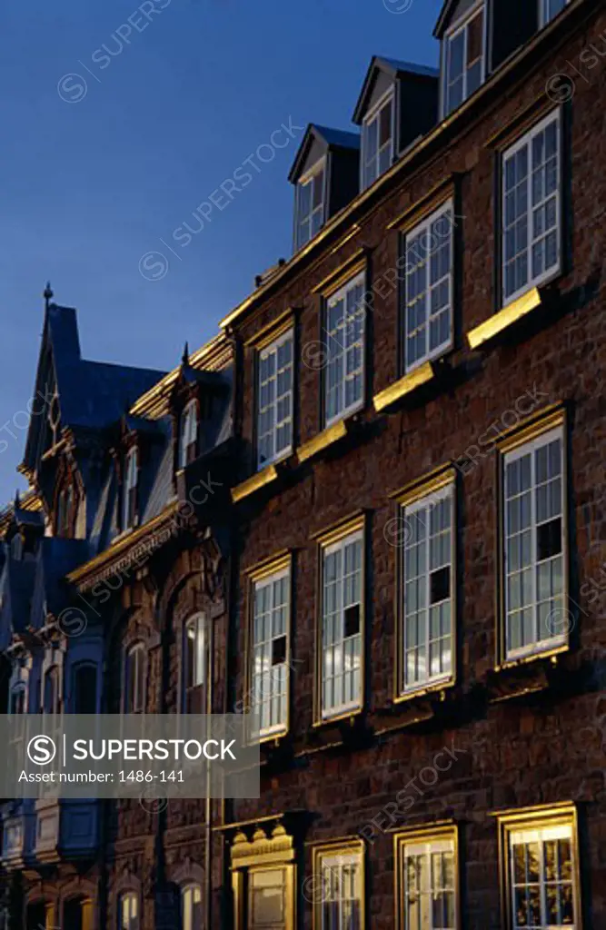 Low angle view of buildings, Quebec City, Quebec, Canada