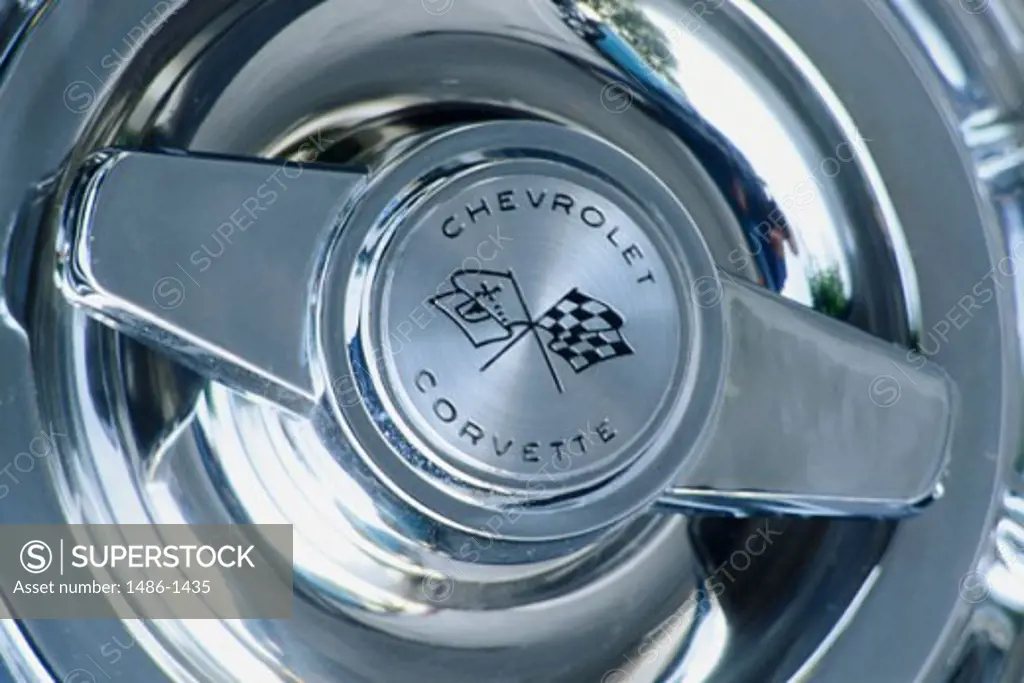Close-up of a hubcap