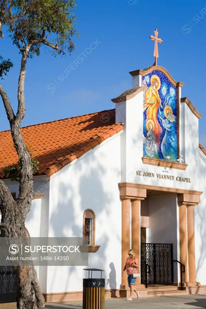 USA, California, Orange County, Newport Beach, St. John Vianney Chapel on Balboa Island