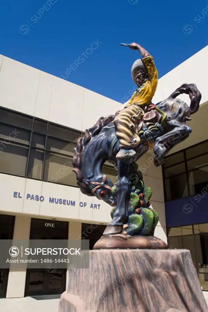 USA, Texas, El Paso, Museum of Art, 'Vaquero' by Luis Jimenez