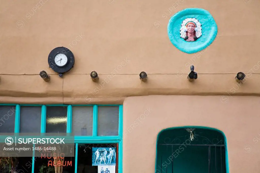 Low angle view of a store, Old Town Plaza, Las Vegas, San Miguel County, New Mexico, USA