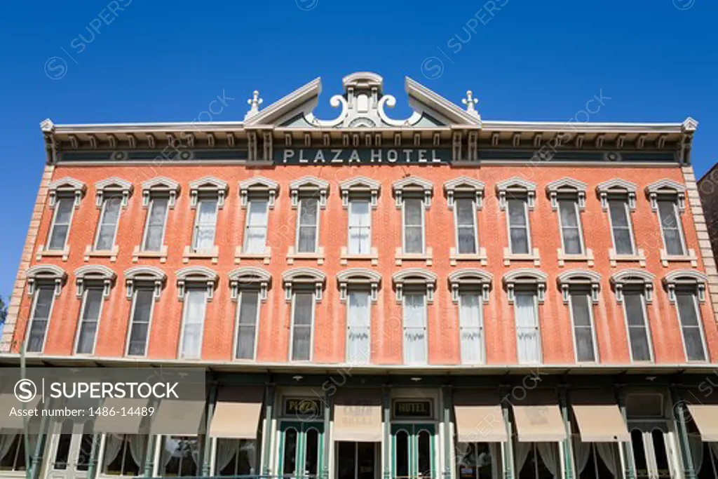 Low angle view of a hotel, Historic Plaza Hotel, Las Vegas, San Miguel County, New Mexico, USA
