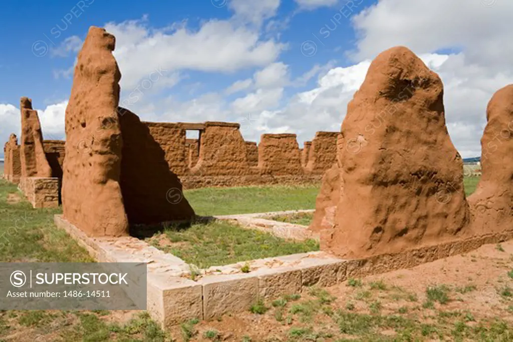 Ruins of a monument, Fort Union National Monument, Las Vegas, San Miguel County, New Mexico, USA