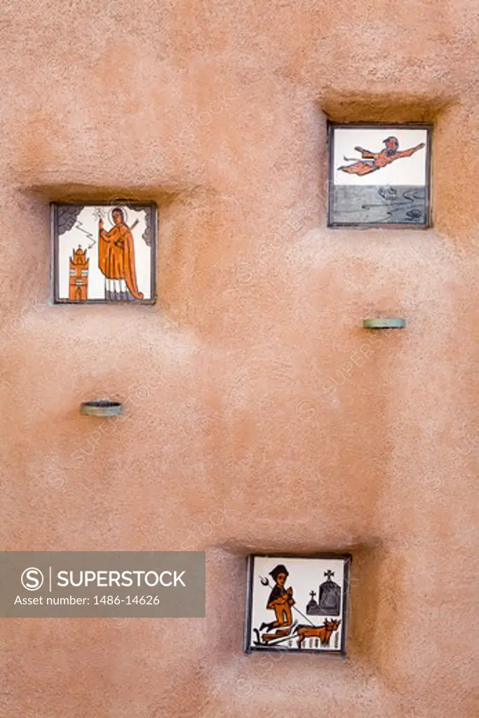 USA,New Mexico, Albuquerque, Old Town District, Wall tiles
