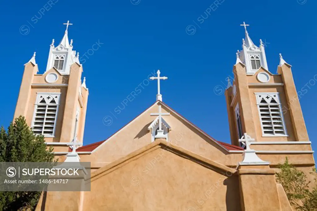 USA, New Mexico, Albuquerque, Old Town, San Felipe de Neri Church