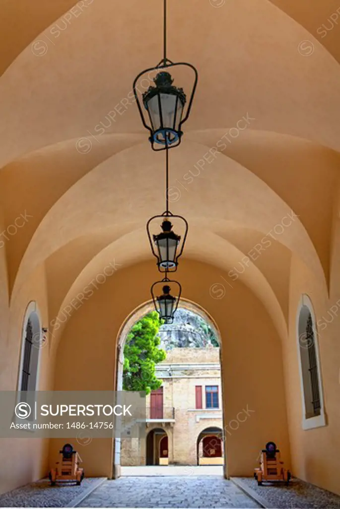 Entrance of Old Fortress, Corfu Town, Ionian Islands, Greece