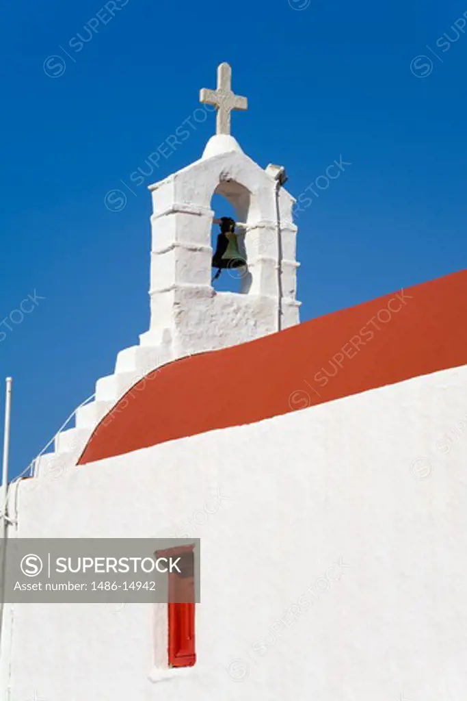 Church in Mykonos Town, Island of Mykonos, Cyclades, Greece, Europe