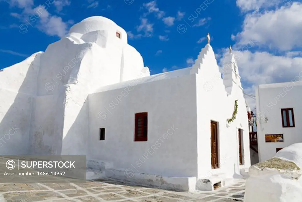 Paraportiani Church in Mykonos Town, Island of Mykonos, Cyclades, Greece, Europe