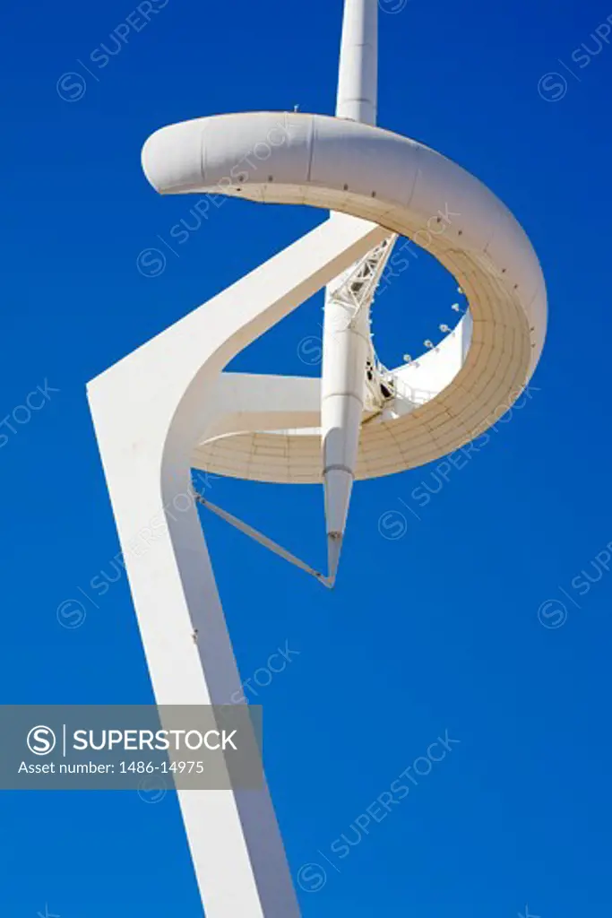 Olympic Ring in the Montjuic District, Barcelona, Catalonia, Spain, Europe