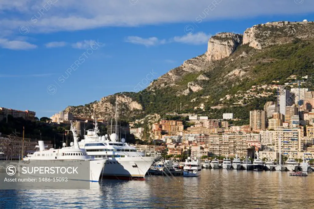 Yacht marina in Port de Monaco, Monte Carlo City, Monaco, Europe