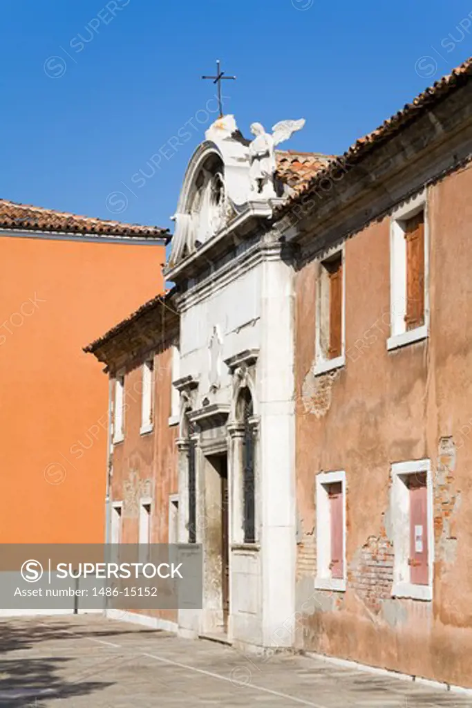 Old church on Bressagio Street, Murano Island, Venice, Italy, Europe