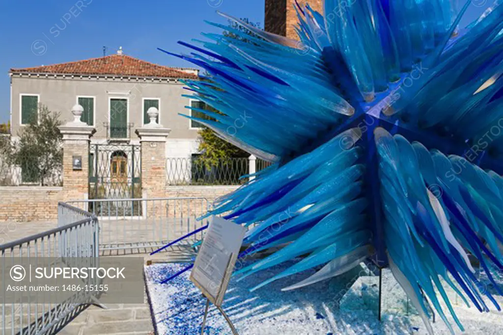 Glass sculpture 'Comet' by Simone Cenedese, Murano Island, Venice, Italy, Europe