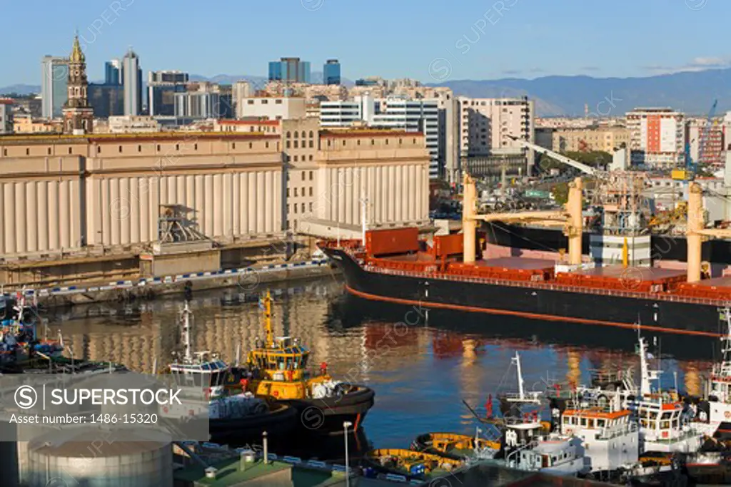 Ship in Naples Port, Campania, Italy, Europe