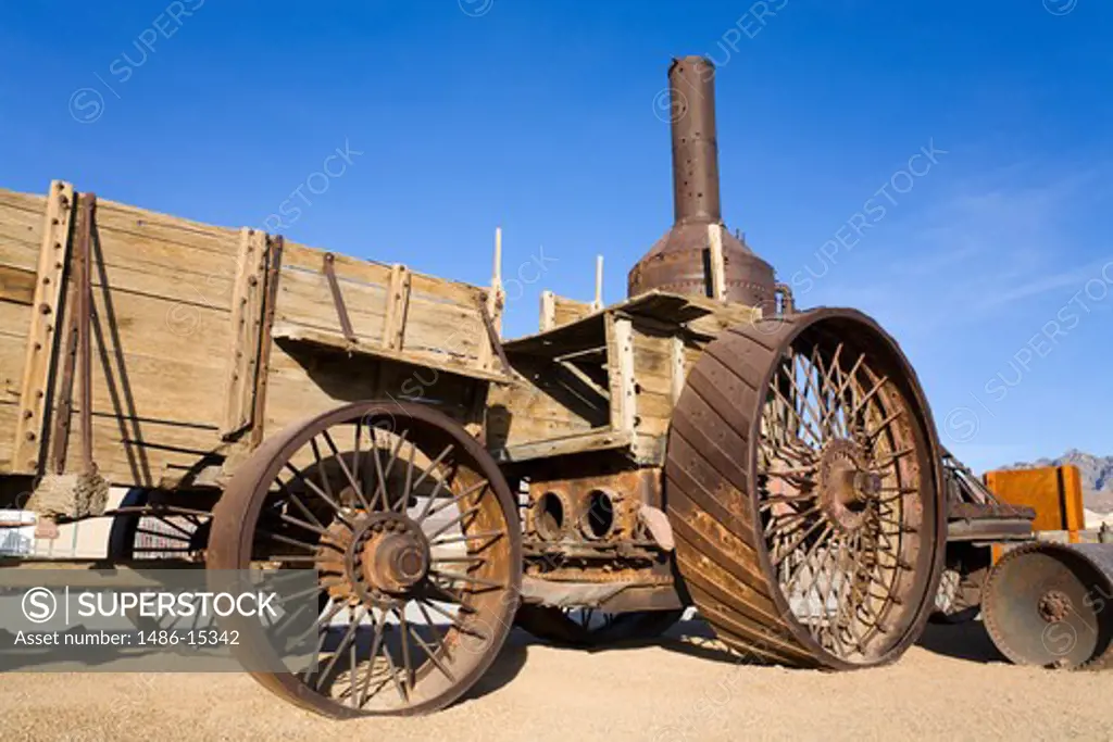 'Old Dinah' 1894 steam tractor in Furnace Creek, Death Valley National Park, California, USA, North America