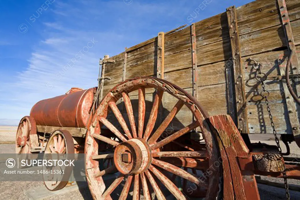 20 Mule Team Wagon at the Harmony Borax Works, Death Valley National Park, California, USA, North America