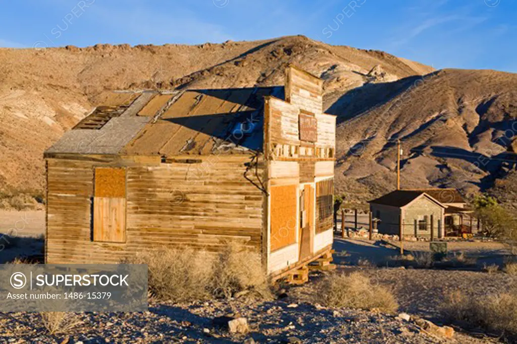 Mercantile at the Rhyolite ghost town, Beatty, Nevada, USA, North America