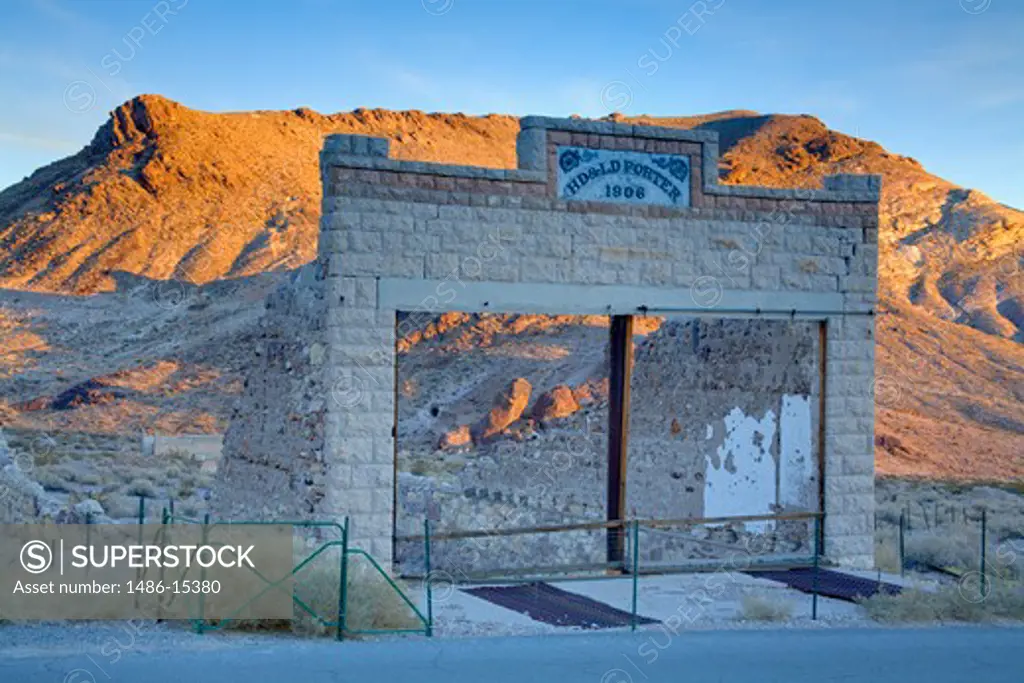Rhyolite ghost town, Beatty, Nevada, USA, North America