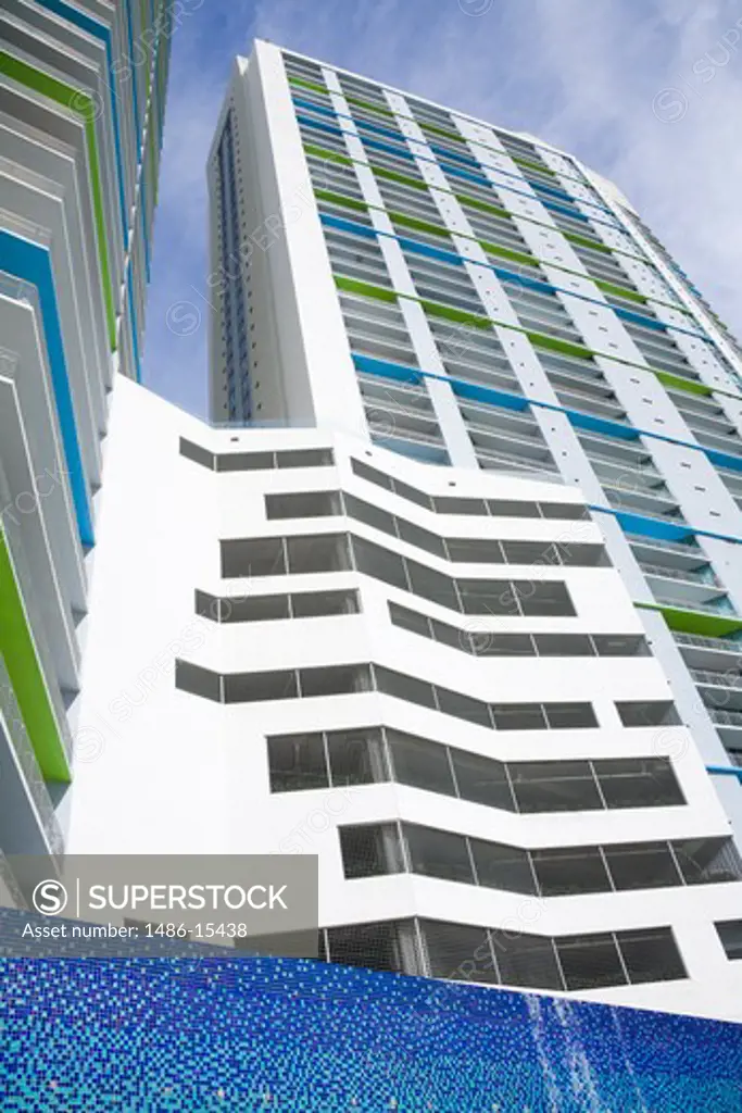 Apartment tower on the Miami Riverwalk, Miami, Florida, USA