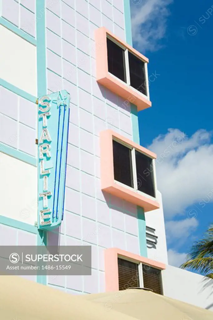 Starlight Hotel on Ocean Drive, South Beach, City of  Miami Beach, Florida, USA