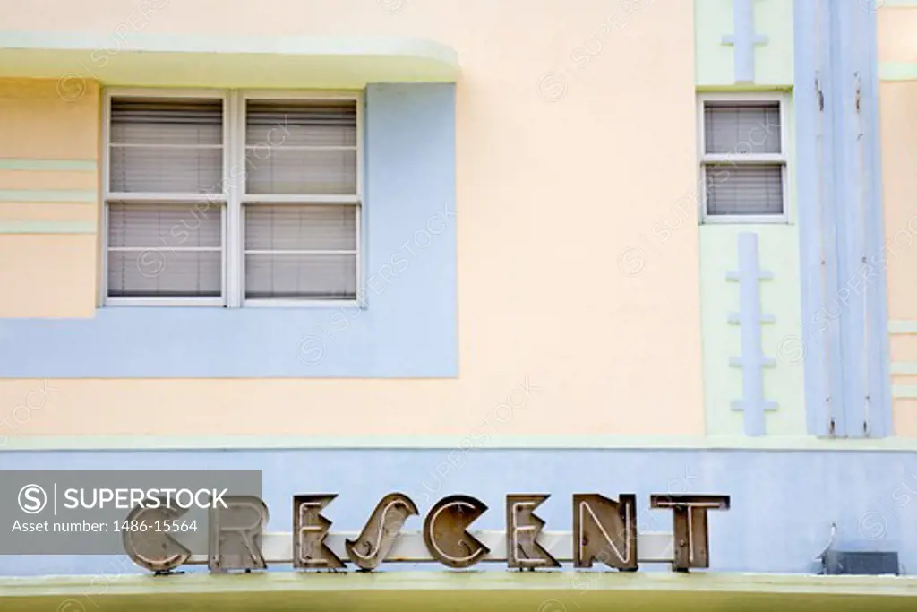 Crescent Hotel on Ocean Drive, South Beach, City of  Miami Beach, Florida, USA