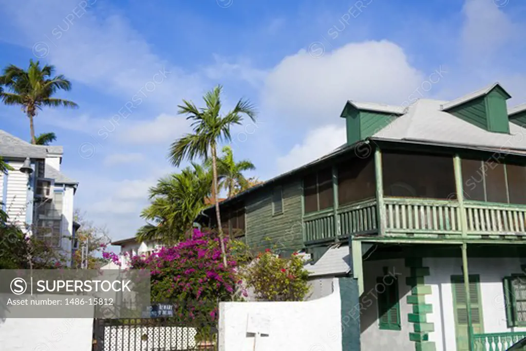 Traditional house on George Street, Nassau, New Providence Island, Bahamas