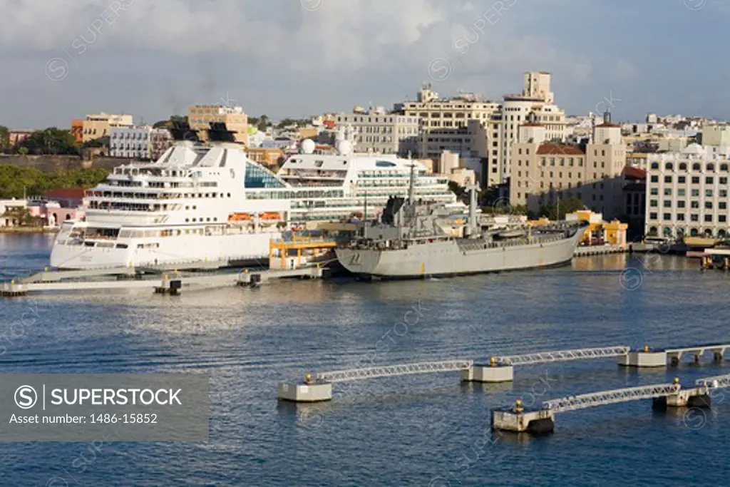 Cruise ship in the Old City of San Juan, Puerto Rico