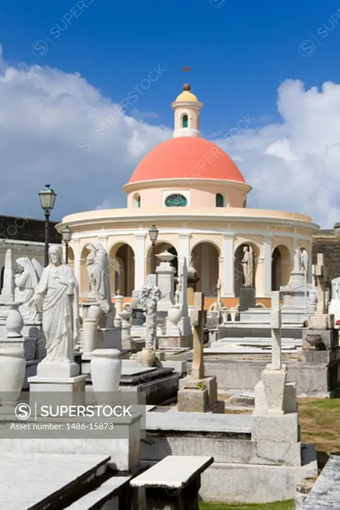 Mausoleum in Santa Maria Magdalena Cemetery, Old San Juan, San Juan, Puerto Rico