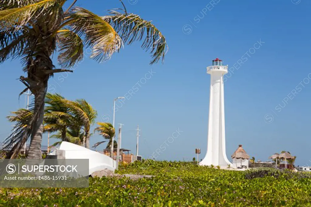 Mexico, Quintana Roo, Costa Maya, Mahahaul Lighthouse