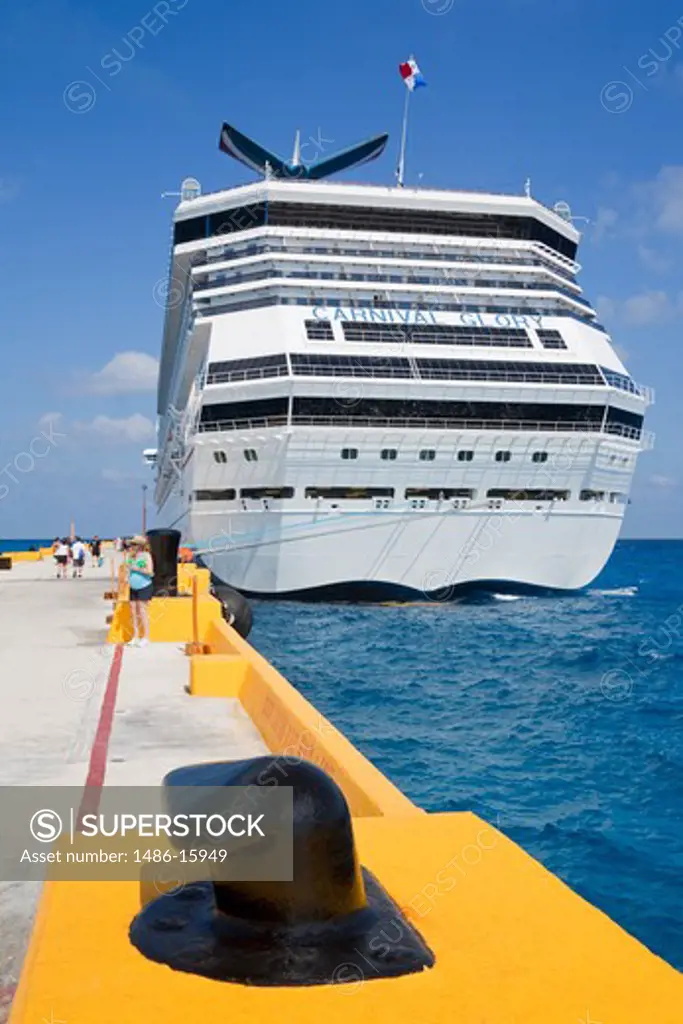 Mexico, Quintana Roo, Costa Maya port, Cruise ship