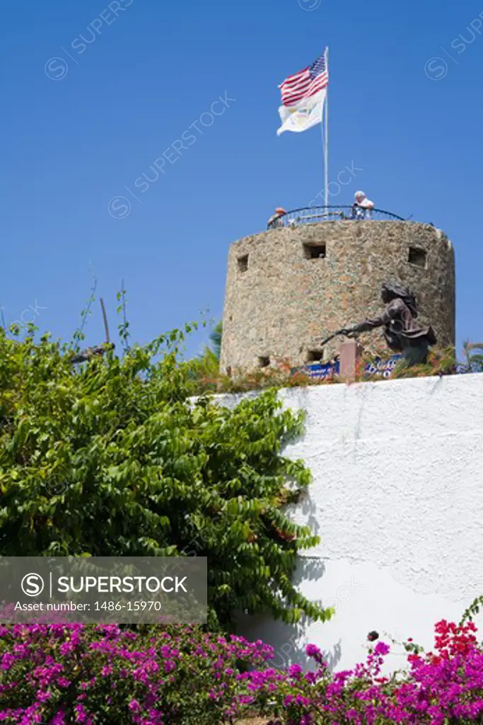 United States Virgin Islands, Caribbean , St. Thomas Island,  Charlotte Amalie City, Blackbeard's Castle in Kongens Quarter,