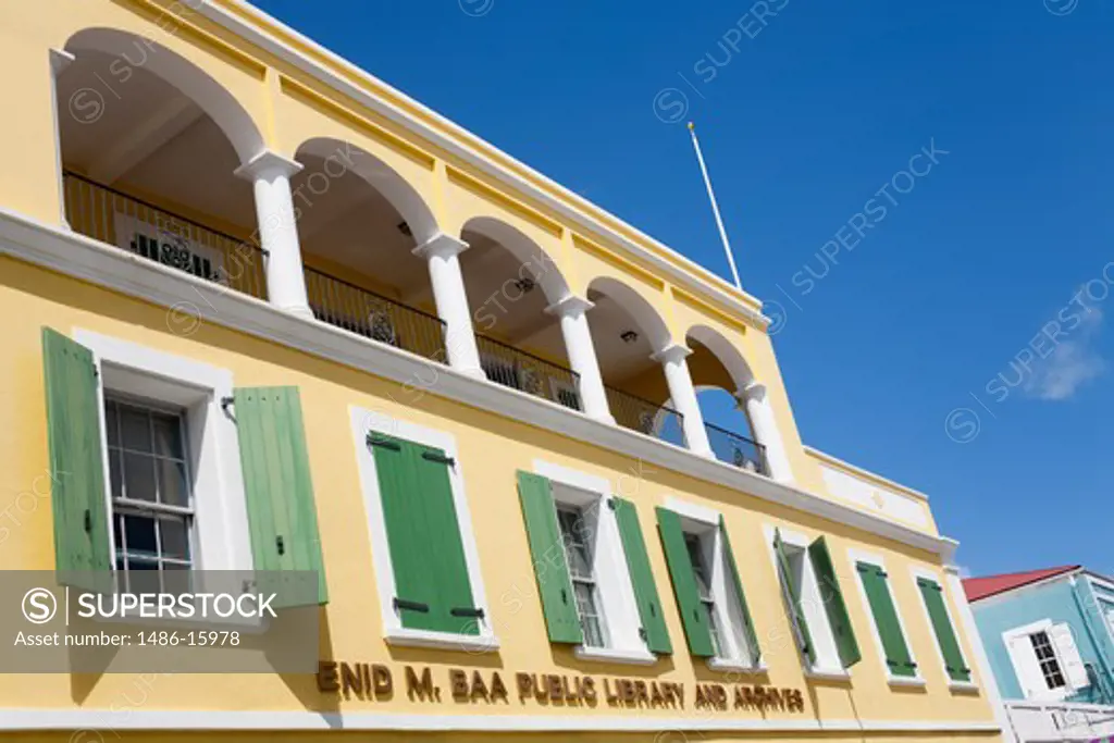 Caribbean, United States Virgin Islands, St. Thomas Island, Charlotte Amalie City, Public Library