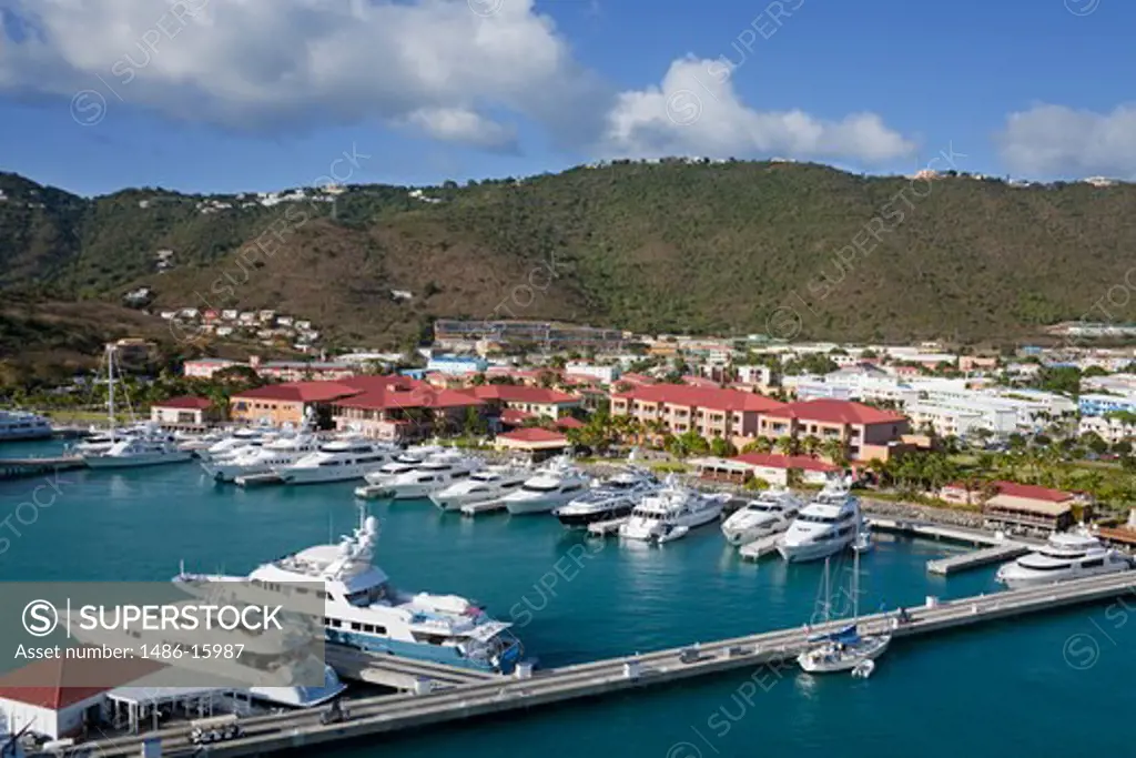 Caribbean, United States Virgin Islands, St. Thomas Island, Charlotte Amalie City, Yacht Haven Grande Marina