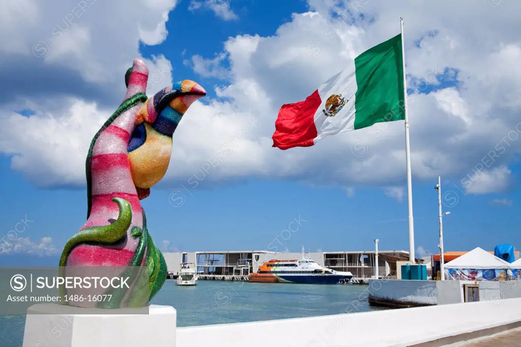San Miguel waterfront on Cozumel, Quintana Roo, Yucatan Peninsula, Mexico