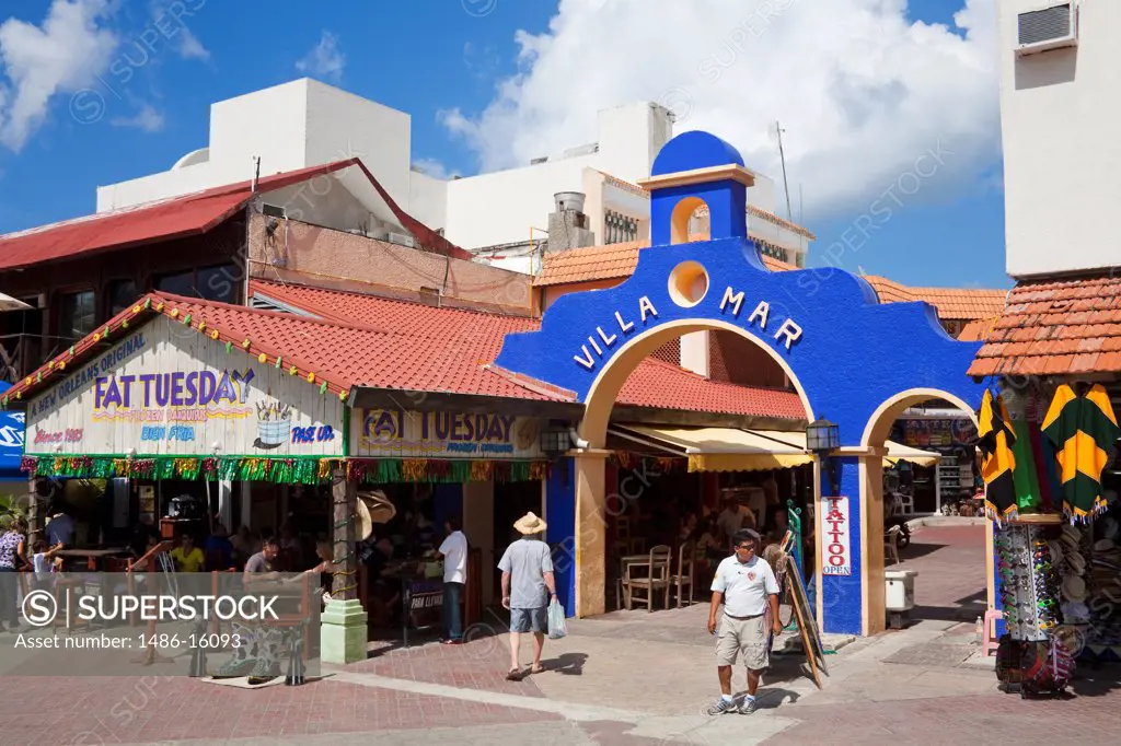 Villa Mar arch in San Miguel, Cozumel, Quintana Roo, Yucatan Peninsula, Mexico