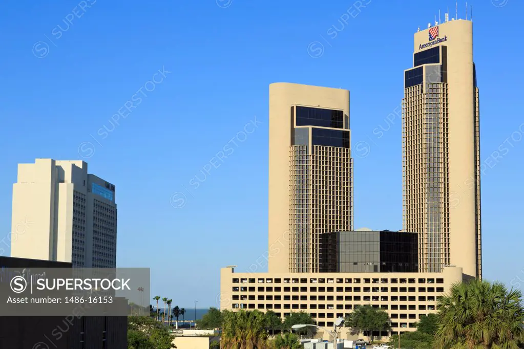 Skyscrapers in a city, Corpus Christi, Texas, USA
