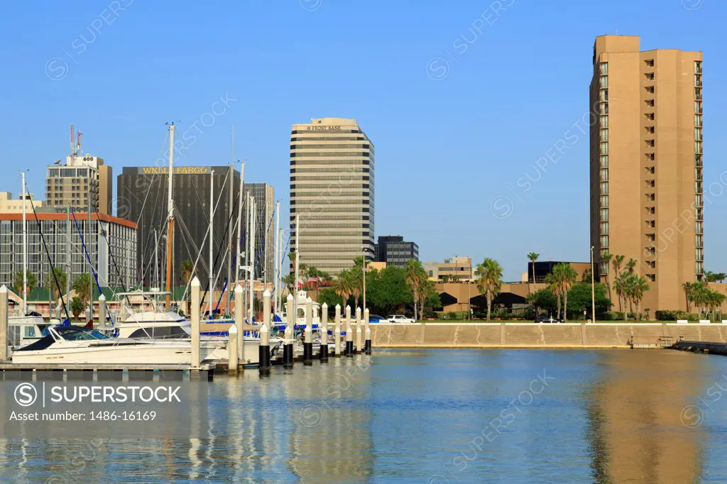 Skyscrapers at the waterfront, Corpus Christi, Texas, USA