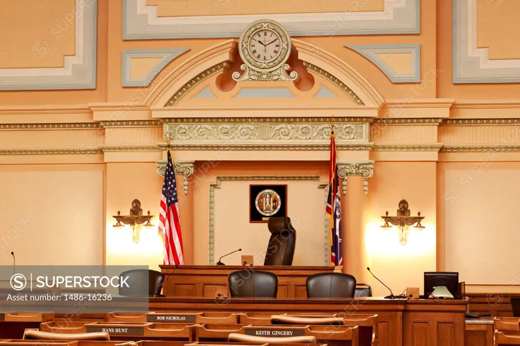 USA, Wyoming, Cheyenne, House of Representatives in State Capitol