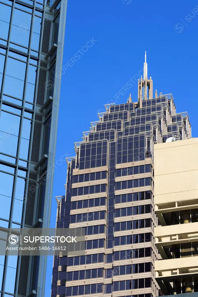 USA, Georgia, Atlanta, Skyscrapers against clear blue sky