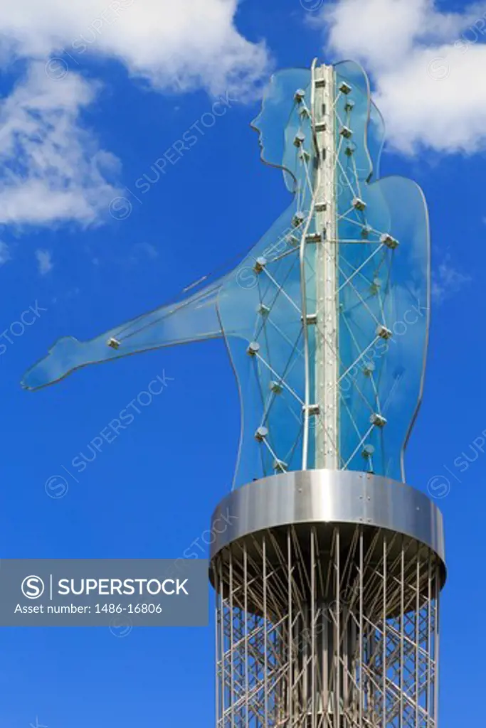 Low angle view of a sculpture, Davidson County Courthouse, Nashville, Tennessee, USA