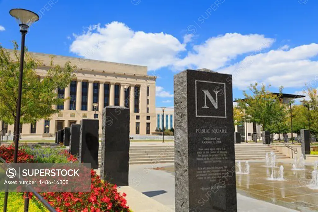 Facade of the Metro Courthouse, Nashville, Tennessee, USA