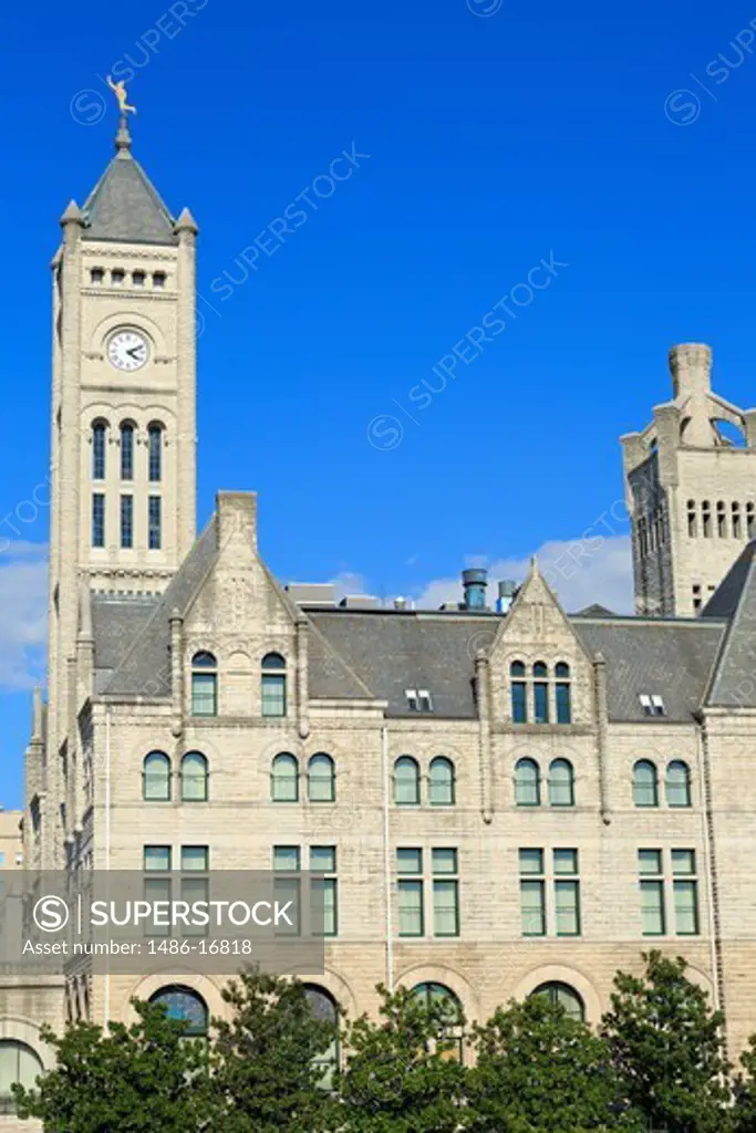 Historic Union Station Hotel in Nashville, Tennessee, USA