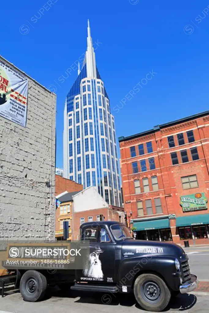 Buildings in a city, AT&T Building, 333 Commerce Street, Broadway Street, Nashville, Tennessee, USA