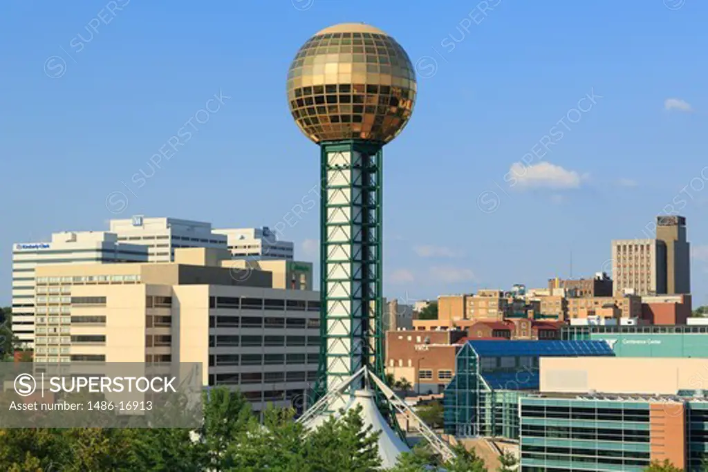 Sunsphere in World's Fair Park, Knoxville, Knox County, Tennessee, USA