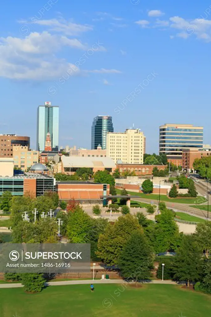 Buildings in a city, World's Fair Park, Knoxville, Knox County, Tennessee, USA