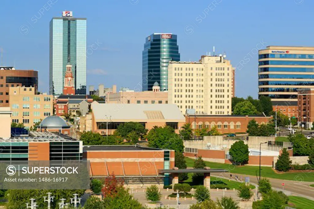 Buildings in a city, World's Fair Park, Knoxville, Knox County, Tennessee, USA