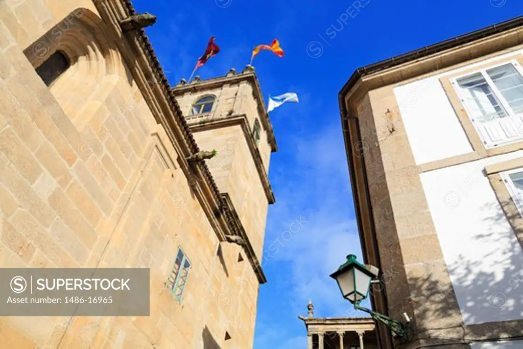 Fonseca Palace at the Praza de Fonseca, Santiago de Compostela, Galicia, Spain