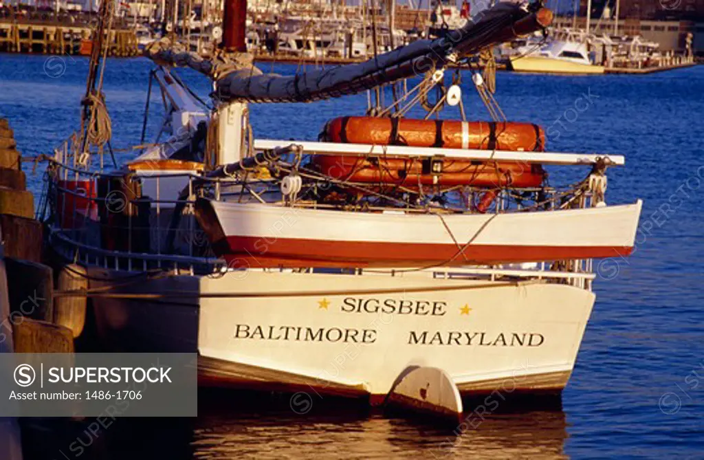 USA, Maryland, Baltimore, Sigsbee tall ship