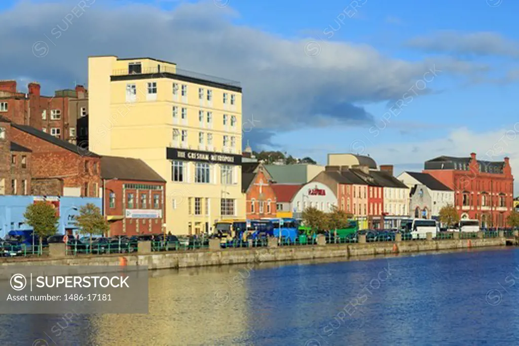 Ireland, Munster, County Cork, Cork City, St. Patrick's Quay on River Lee